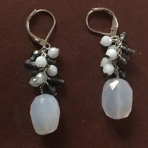 Ann Taylor beaded lever back earrings